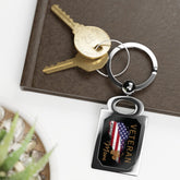 American Veteran Mom Zinc Alloy Keychain